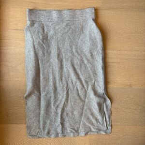 Vero Moda Gray Knit Pencil Skirt